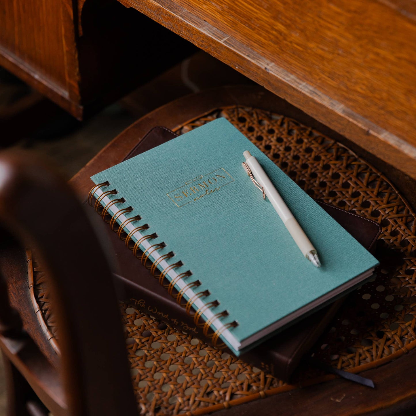 Sermon Notes Journal - Teal Spiral