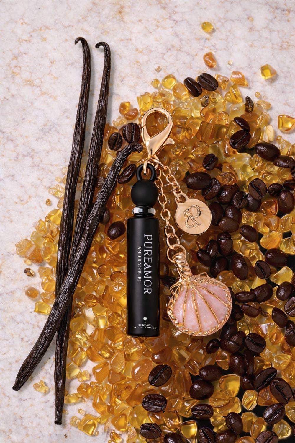 Amber Noir Pheromone Perfume Oil Keychain