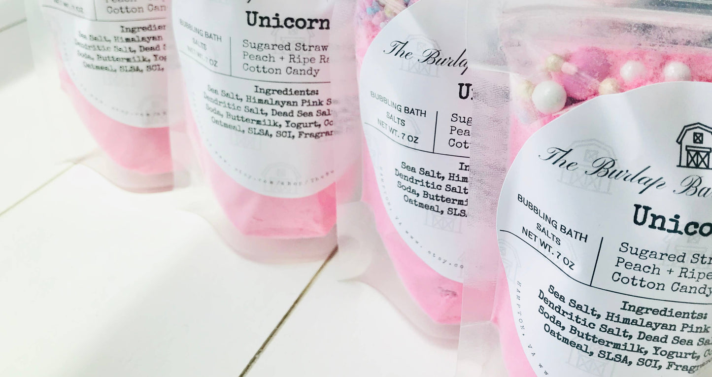 Unicorn Bubbling Bath Salts