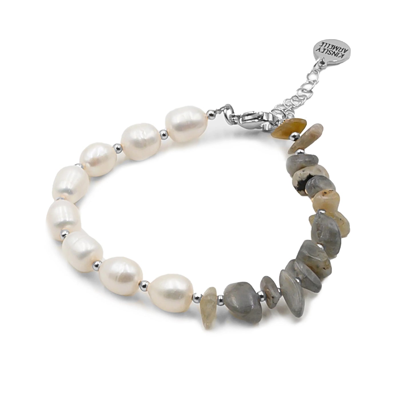 Kinsley Armelle-Seaside Collection Silver Haze Bracelet