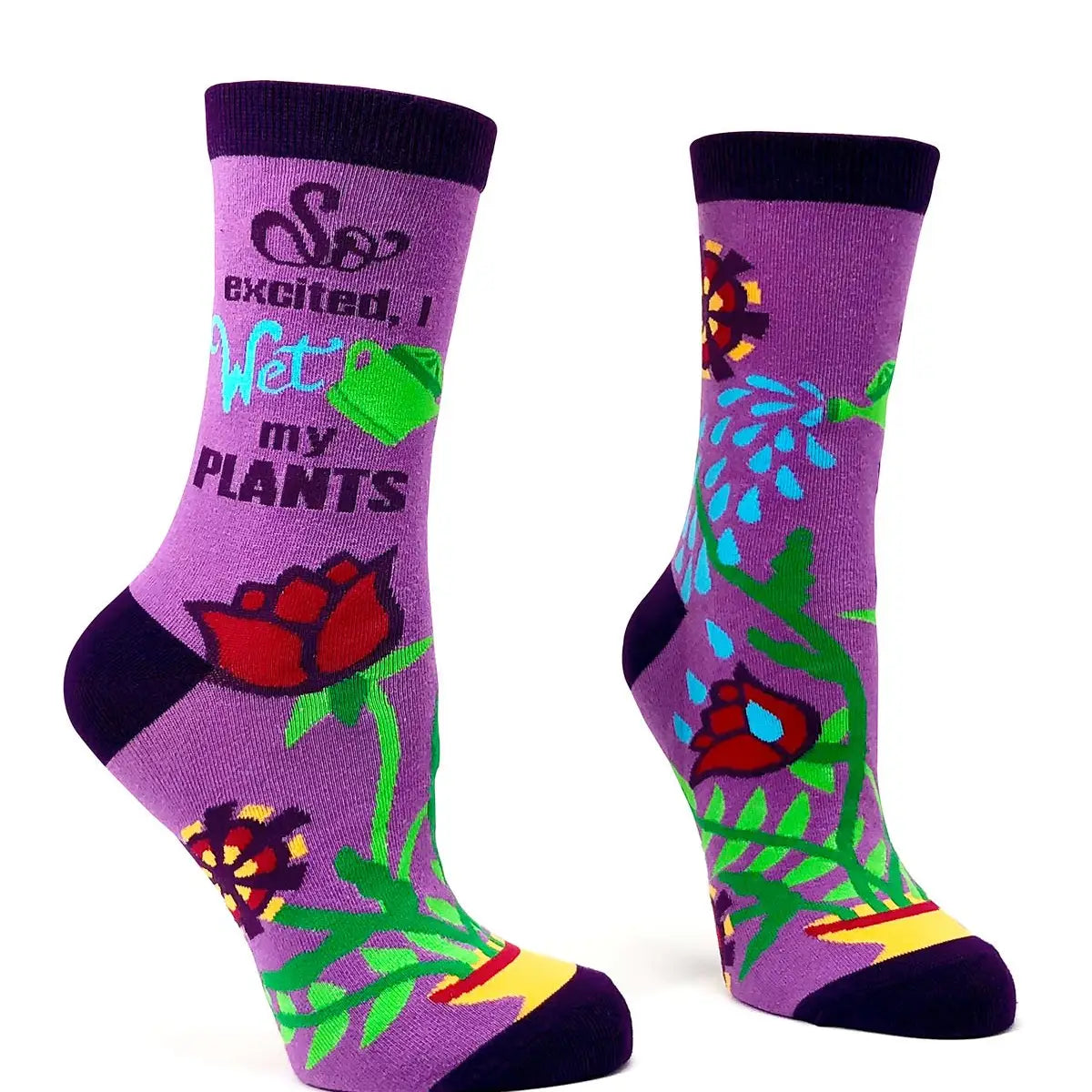 So Excited, I Wet My Plants Women’s  Crew Socks