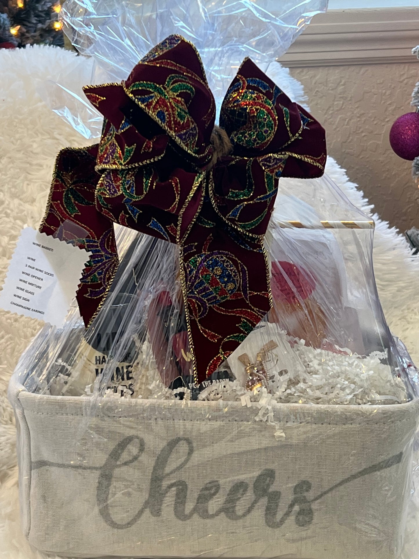 Wine Themed Gift Basket