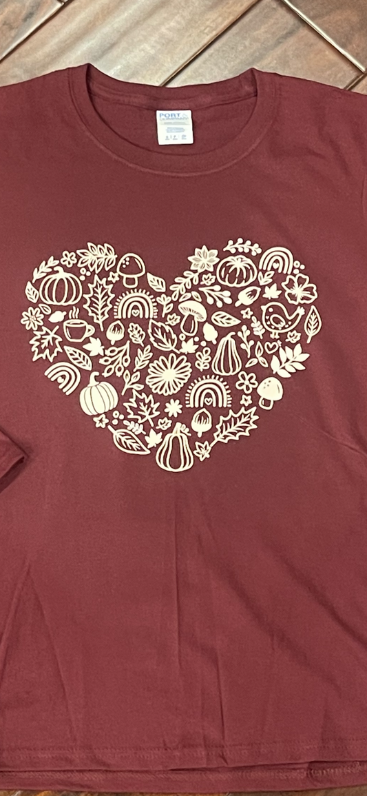 Fall Heart Teehiu