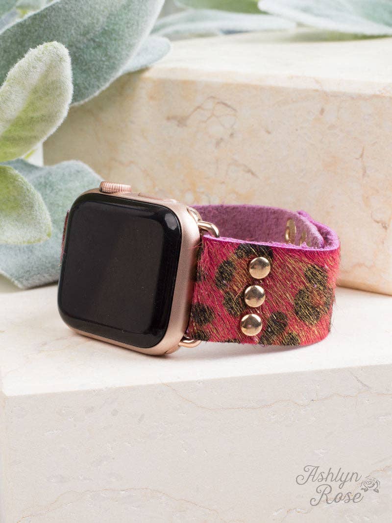 Wildest Dreams 38/40/42 Leather Smart Watch Band, Gilded Rose