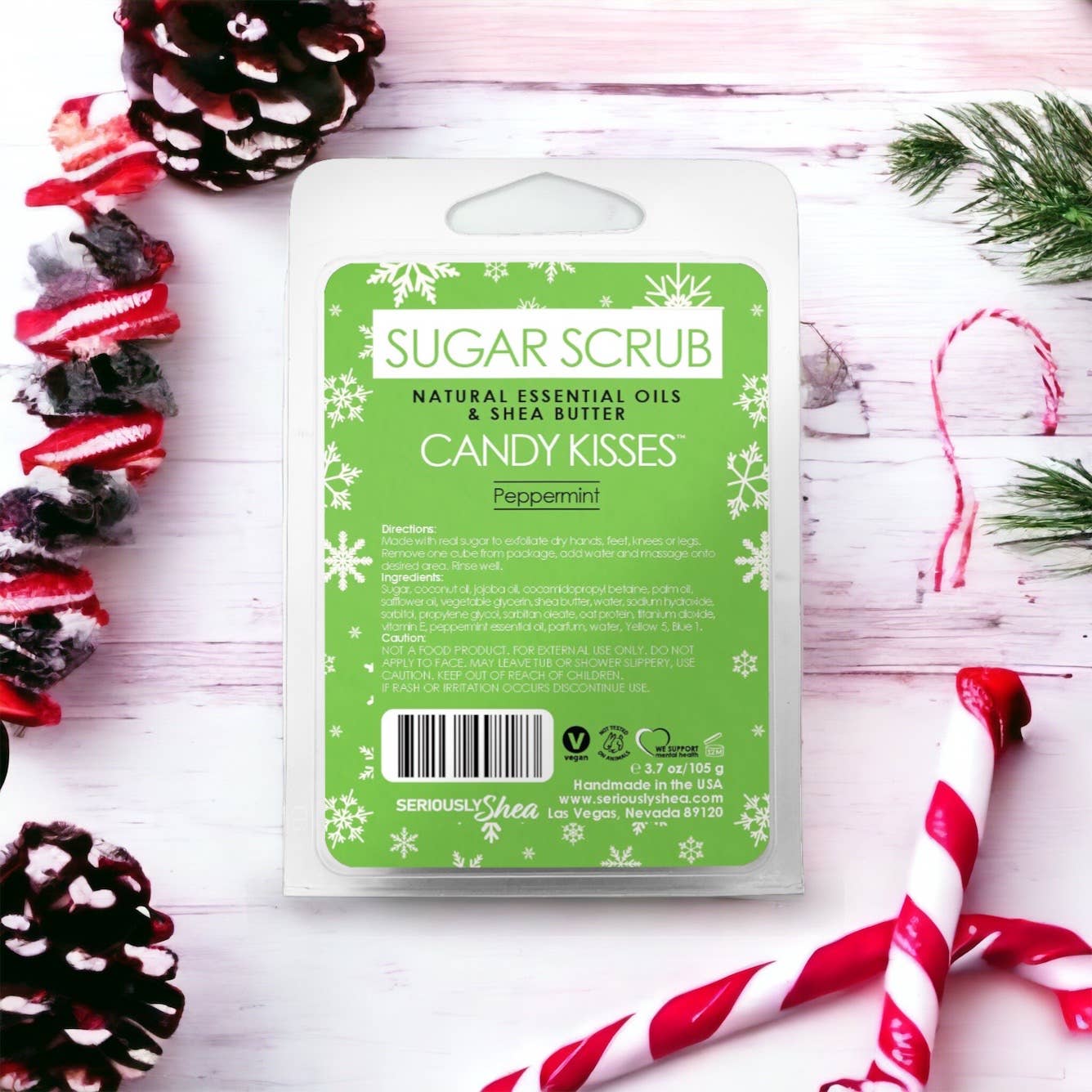 Holiday Sugar Scrub - Candy Kisses