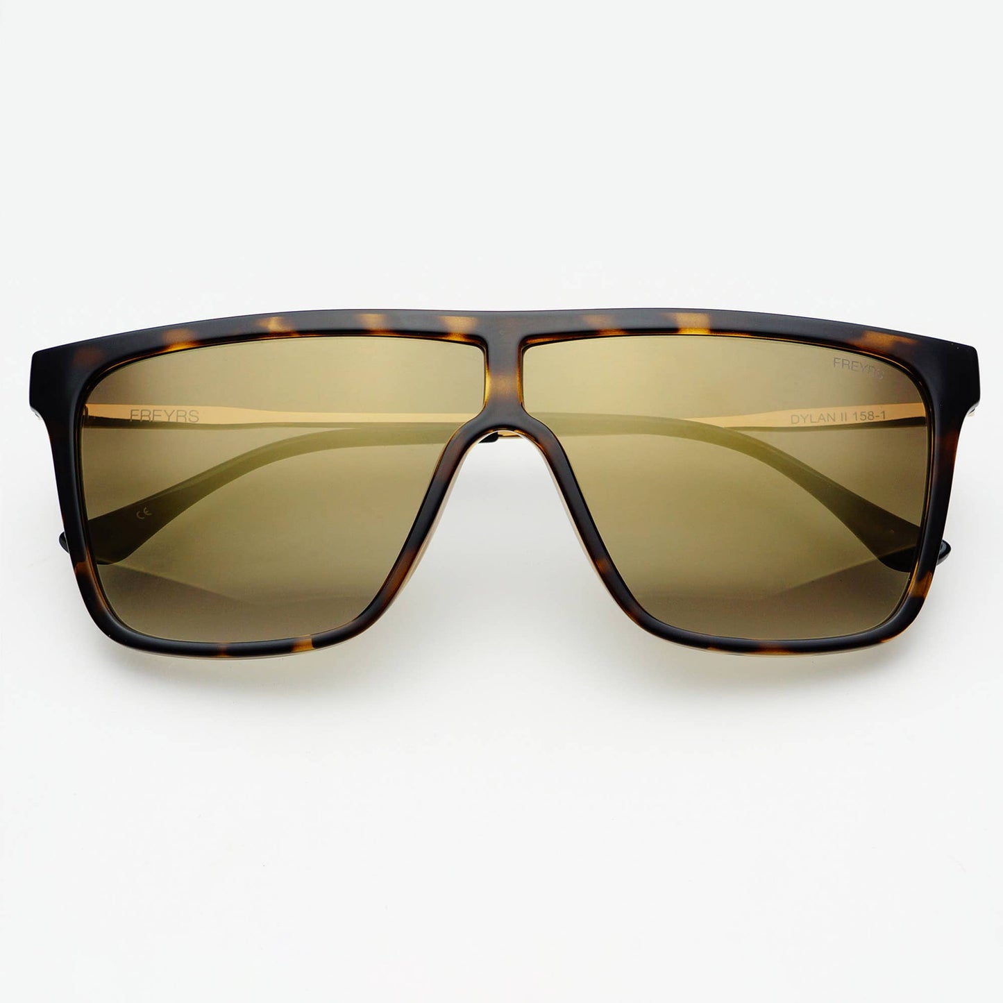 Dylan II Flat Top Unisex Sunglasses: Tortoise