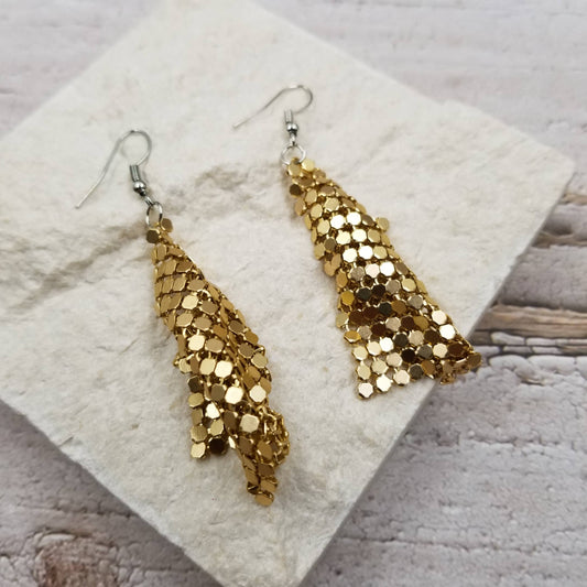 Gold Disco Earrings