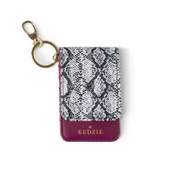 Kedzie Keychain ID Holder- Python